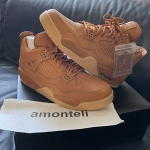 BRAND NEW JORDAN 4 RETRO PINNACLE - GINGER WHEAT  819139-205 - SIZE 12